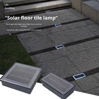 Lampe de sol LED encastrée solaire pour extérieur, étanche, pour carrelage de sol