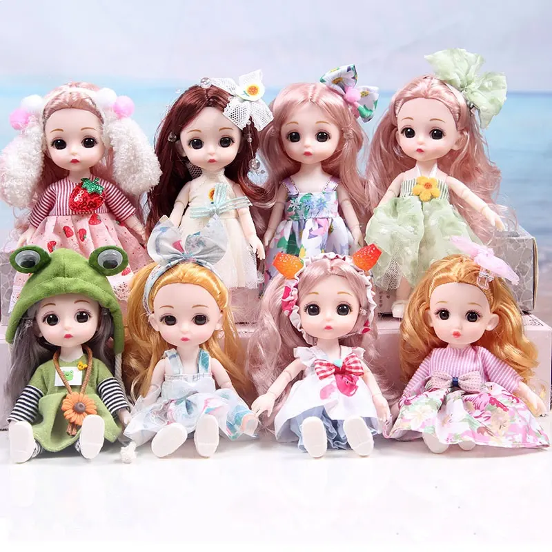 Feixiang hot selling dolls for girls 2023 toys kids 17cm doll play set girls toys small toy doll