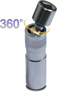 14Mm 16Mm Xoay Từ Spark Cắm Ổ Cắm Tường Mỏng Từ 3/8in Ổ Đĩa 12 Điểm Spark Cắm Ổ Cắm Loại Bỏ Công Cụ - Product Image 4