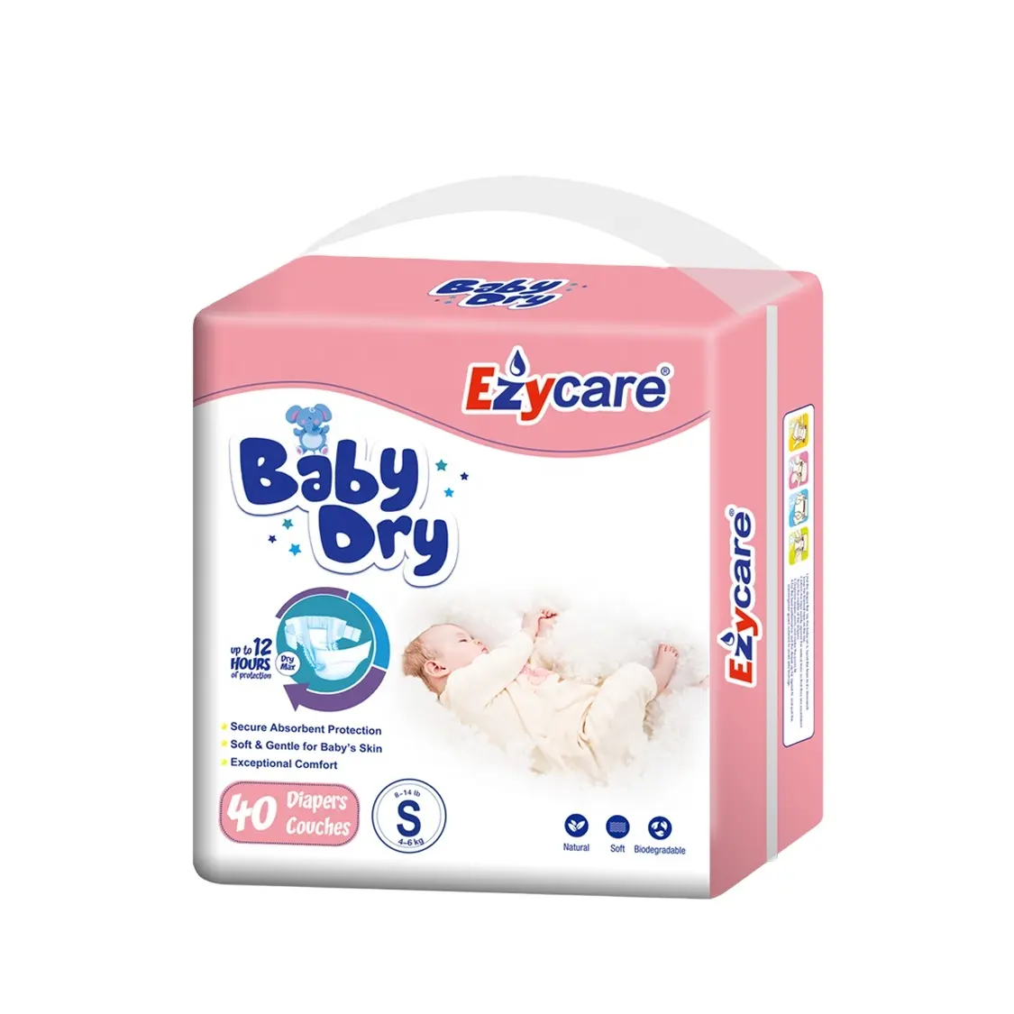 disposable baby diaper with favorable price soft cotton surface breathable backsheet babies nappies with your brand from china