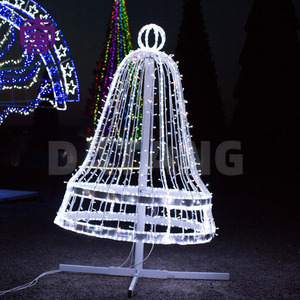 LED Christmas Bell <b>Light</b> Outdoor Holiday Decoration with Motif <b>Lights</b> - Product Image 6