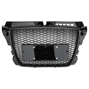 Factory Auto <span class=keywords><strong>A3</strong></span> S3 Honeycomb Mesh Grill RS3 Style Parrilla de parachoques delantero de <span class=keywords><strong>coche</strong></span> negro brillante para <span class=keywords><strong>Audi</strong></span> <span class=keywords><strong>A3</strong></span> S3 2008 2009 2010 2011 2012 - Product Image 3