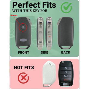 Funda Protectora para Llaves, Carcasa para Llaves Compatible con Cerato, Ceed, Forte, NIRO, Sorento, Seltos, Soul, Telluride, Protección Contra Rayones para Llaves Remotas - Product Image 2