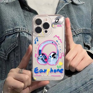 Cool Color Écouteurs Impression Antichoc Espace TPU Housse de Téléphone Portable pour <span class=keywords><strong>Iphone</strong></span> X Xr Xs 11 12 13 <span class=keywords><strong>14</strong></span> 15 16 17 Pro Max - Product Image 3