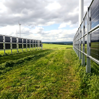 Système de montage de clôture photovoltaïque, support de panneau solaire pour clôture extérieure