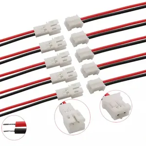 Paso PH 2,0mm Jst Cable conector JST PH 2,0mm 2 Pin macho Micro conector hembra Jack conectores macho 20CM cables