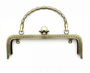 Cadre de fermoir de sac à main avec poignée imitation bambou et fermoir à pression pour la fabrication de sacs - Product Image 6