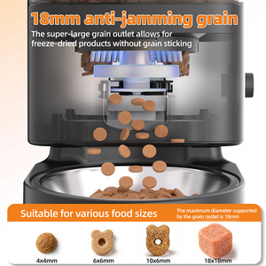Distributore Automatico di Cibo per Animali Domestici WiFi Intelligente con Timer Controllo Tuya Ciotole in Acciaio Inox Contenitore per Alimenti - Product Image 6