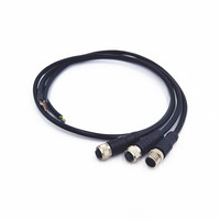 Câble numérique étanche IP68 M12 à Angle droit/droit, multibroches, circulaire, personnalisé, imperméable, IP68