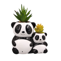 Pot de plantes succulentes artificielles en céramique pour petits animaux