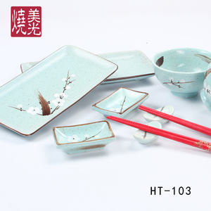 10 Pcs <span class=keywords><strong>Set</strong></span> Peralatan Makan Keramik Jepang <span class=keywords><strong>Set</strong></span> Peralatan Makan Porselen - Product Image 6