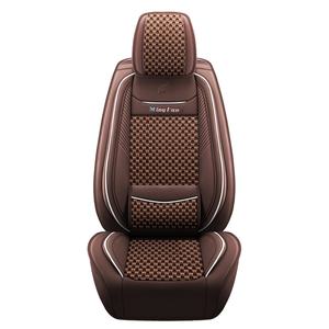 Morden cinco plazas todas las estaciones Funda de cuero para asiento de coche protector verano hielo seda asiento cojín conjunto completo para Interior de coche Universal - Product Image 5