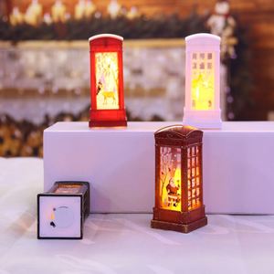 Hot Sales 1L Led Light with Battery Telephone Booth Christmas Led Lantern for Home <b>Table</b> <b>Mini</b> Ornament Decorative Lighting - Product Image 3
