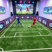 Simulateur de football interactif d'intérieur, système de défi de football 360°, football interactif