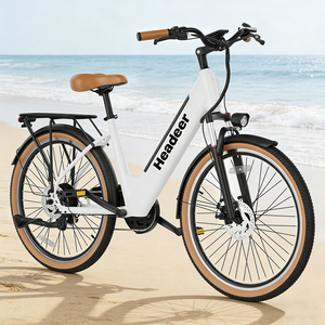 Bicicleta Eléctrica Urbana de 26 Pulgadas con Motor Trasero, Batería de Litio, 7 Velocidades y Frenos de Disco, Disponible en la UE - Product Image 1