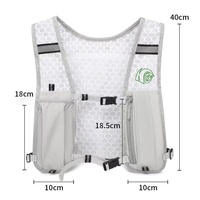 Gilet de sport réfléchissant personnalisé en gros, 4 couleurs, avec logo brodé ou imprimé, conception OEM, poches et sangle réglable pour les commerçants en plein air
