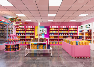 Custom Confectionery Store Fixture Lollipop <strong>Tree</strong> Gondola <strong>Display</strong> Rack Colorful Sweets Candy Shop Interior Design Decoration - Product Image 4