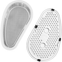 Filtre pour machine à laver avec écran en maille et couvercle perforé pour usage domestique, conception en plastique durable