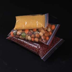 Tas ritsleting plastik PE tebal transparan dengan fitur segel tas dapat ditutup kembali - Product Image 4