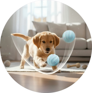 Giocattolo da Masticare per Cani e Gatti in ABS TPU di Grado Alimentare, Iperelastico, Design Cartoonesco, Resistente allo Strappo 3x, Controllo Remoto <span class=keywords><strong>Touch</strong></span>, Modalità Duale - Product Image 3