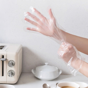 Gants en plastique pliables, de qualité alimentaire, emballés individuellement, jetables, en HDPE, pour le shampoing et les salons de coiffure - Product Image 5