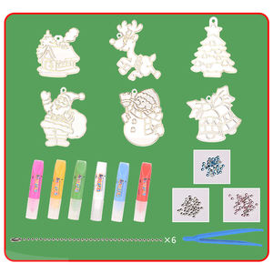 彩色DIY圣诞系列圣诞老人教育绘画玩具套装儿童水彩笔-KSF品牌纸质材料 - Product Image 6