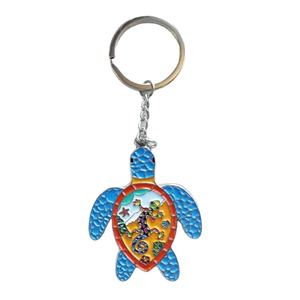 Porte-clés en métal personnalisé avec logo, souvenir de Sainte-Lucie, tortue de <span class=keywords><strong>Guadeloupe</strong></span> - Product Image 1