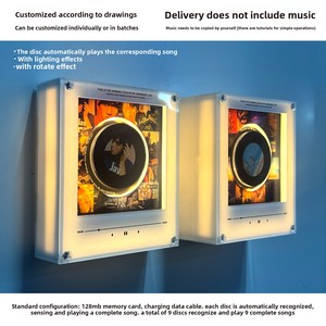 Imanes <span class=keywords><strong>de</strong></span> Refrigerador Acrílicos Personalizados, Caja <span class=keywords><strong>de</strong></span> <span class=keywords><strong>Música</strong></span> BTS con Luz Nocturna, Sensor Magnético NFC, Canto Automático, Foto Personalizada - Product Image 4