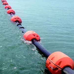 เรือลอยน้ํา hdpe ฉลากส่วนตัว โพลีเอทิลีนขุดลอกท่อทางทะเล bouy ท่อลอยสําหรับท่อขุดลอกน้ําทะเล