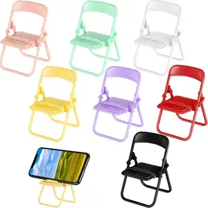 Bonbons couleur originalité mini mignon meubles pour l'affichage petite chaise support de téléphone mignon banc table ornement pour support de téléphone