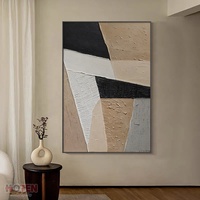 Peinture à l'huile abstraite moderne sur toile, paysage peint à la main pour la décoration de chambre HOTEN HT-00728, taille personnalisée avec ou sans cadre