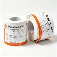 Label Kemasan 2''x1'' Tahan Air Perekat Termal Label Pengiriman Alamat Pos Stiker Barcode Gulungan Daya Rekat Kuat