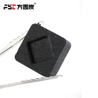 Charbon d'encens naturel en briquettes carrées noires - Charbon de bambou sans fumée et à combustion longue durée pour brûleur de Bakhoor