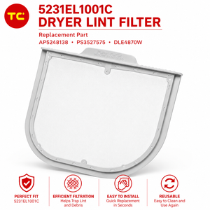 5231EL1001C <strong>Dryer</strong> Lint Filter Replacement Compatible with LG and Kenmores DLE4870W Replaces AP5248138 PS3527575 - Product Image 1