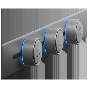 Prise encastrée ultra-fine 32A en alliage d'aluminium IP44 avec protection isolante pour utilisation sur bureau - Product Image 5