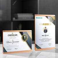 Premios Personalizados de Cristal K9 en Blanco al por Mayor, Base de Madera Ecológica, Diseño Minimalista Pulido, Grabado Láser, Impresión UV