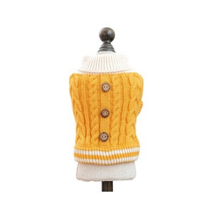 PETCIRCLE Pet Circle, Pet Dog and <b>Cat</b> <b>Clothes</b> and Supplies, Autumn/Winter New Cable Knit Button Sweater - Product Image 5