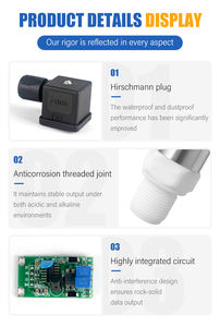 Fimeet131 IP65 Edelstahl Korrosionsbeständiger Drucktransmitter für Luft/Flüssigkeit/Gas 1 Jahr Garantie Unterstützt OEM - Product Image 5