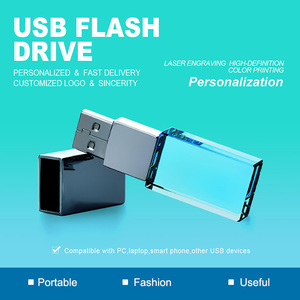 OEM nhà máy bán pha lê 2GB 4GB 8GB Pendrive USB Key Flash Memory Sticks Clé USB Flash Drive với ánh sáng đầy màu sắc - Product Image 2