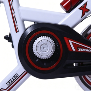 Vélo de spinning Home <span class=keywords><strong>Deluxe</strong></span> avec cadre en acier, écran LCD, capacité de charge de 120 kg, norme EN957, siège confortable, unisexe, pour exercices en salle de sport - Product Image 4