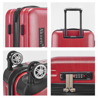 Maleta de Viaje Personalizable, Maleta Rígida, Resistente, Ligera, con Ruedas Giratorias Silenciosas, OEM