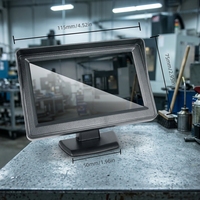 Moniteur LCD 4,3 pouces pour rétroviseur de voiture, caméra de recul, résolution 800x480, grand angle 120-170°, compatible universel, capteur de stationnement