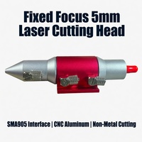 Tête de laser à fibre mini et légère avec interface SMA905 | 127x47mm 135g |   Aluminium CNC pour le bois