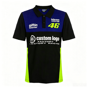 Camiseta de Polo de Carreras Personalizable de Alta Calidad, con Logotipo de Patrocinador Personalizado, de Secado Rápido, Uniforme de Equipo para Eventos de Carreras - Product Image 1