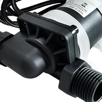 Pompe à eau sans balais en plastique 12V/24V CC, tête de surpression pour circulation d'eau de chauffage, 7 pouces, résistante aux hautes températures