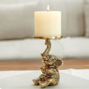 <b>Elephant</b> Pillar For Home Decor <b>Candle</b> Holder With Intricate Handmade Stand for Christmas & Festival High Quality <b>Candle</b> Holder - Product Image 1
