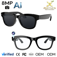 Lunettes Intelligentes M01 avec Caméra IA, 8 Millions de Pixels, Photographie, Enregistrement Vidéo, Traduction ChatGPT, Lecture Musicale, Appel Vocal, Hommes Femmes