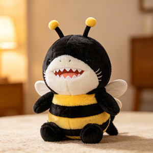 ตุ๊กตา<span class=keywords><strong>ฉลาม</strong></span>น่ารักแต่งตัวเป็นผึ้งหลากสี ของเล่นตุ๊กตาสัตว์สำหรับเด็ก เป็นของขวัญ - Product Image 5