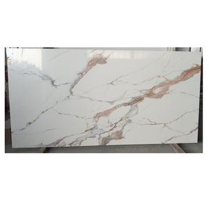 Sản xuất Úc thiết kế Zero 0 silica miễn phí đá cẩm thạch Bianco Carrara kết tinh thạch anh đá tấm - Product Image 3