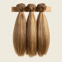 Cheveux brésiliens double trame à pointes nano, fabrication à la machine, pour vente en gros directe usine, installation facile